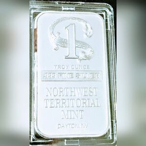 1 Ounce Northwest Territorial Mint Silver Bar Uncirculated